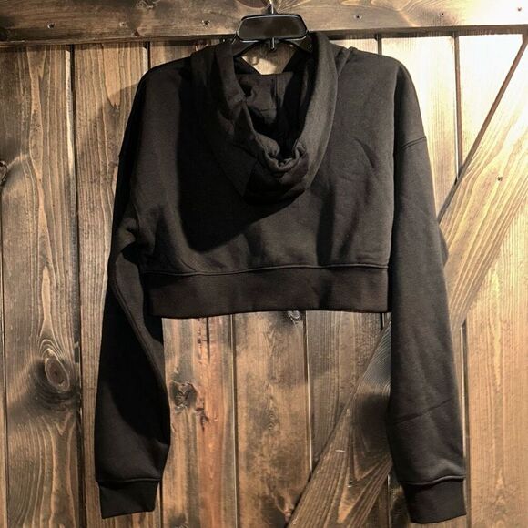 NWT NBA Lakers Cropped Drop Sleeve Zip Up Hoodie - Picture 2 of 4